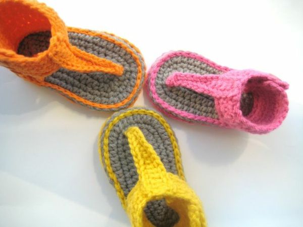 sapatos-grande-ideias-para-crochet-belas-cores grande-design-crochet-bebê