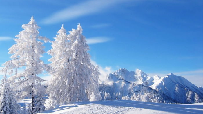 Didžioji kalnai-žiemos nuotrauka