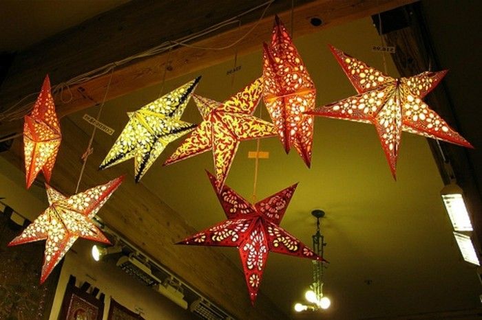 mare-Crăciun Tinker pandantiv stele cu iluminat