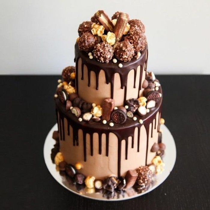 pie-till-18-födelsedag födelsedagstårtor-choklad-is-aldrig-till-många-choklad-Rocher