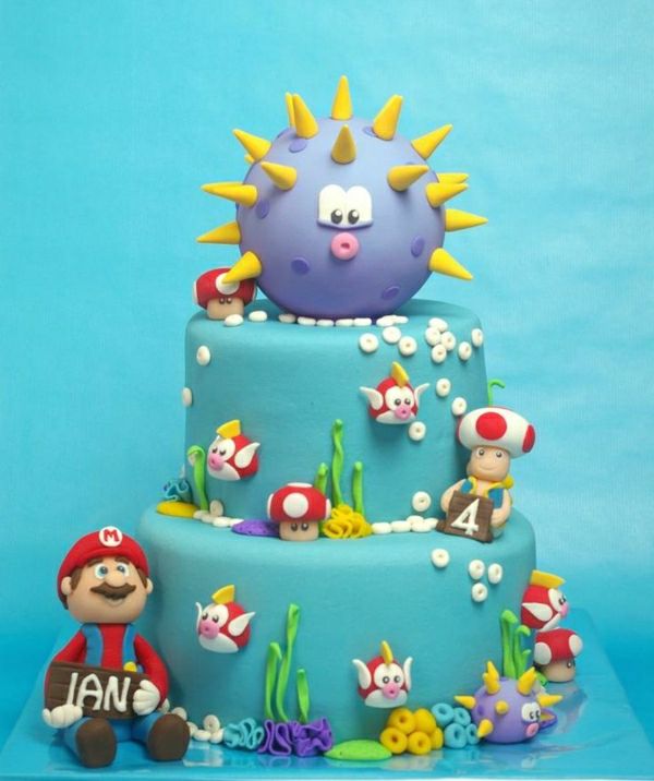 prăjituri Decorați - ziua de naștere partid-copii-stră-placinte-super-Mario-caractere order-