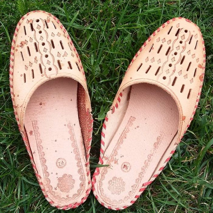tradičné pánske topánky Kaoxie kožené šľapky