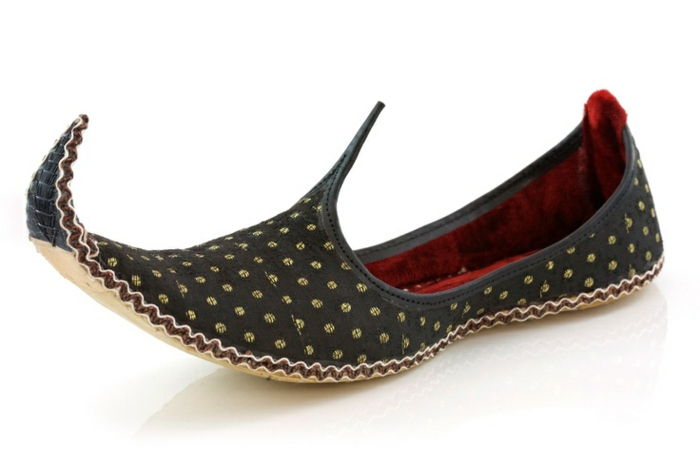 tradičné ázijské indickej Khusas pánske papuče-original-extravagantné model,