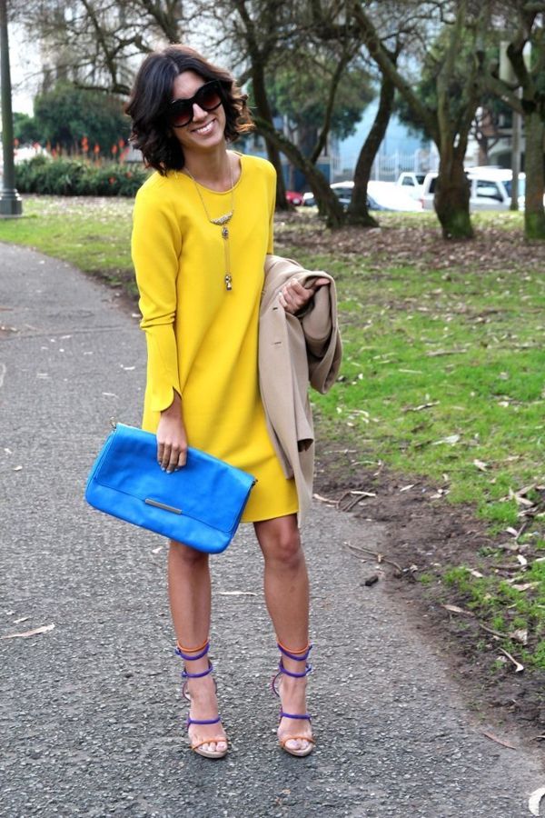 vestidos da moda yellow-dress-moda-design-moderno-vestido-verão
