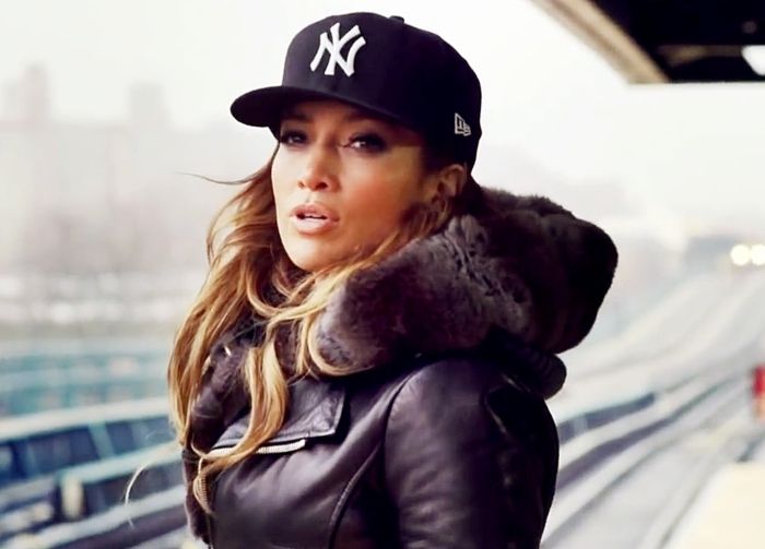 NYC Caps Cap Snapback Jlo Jennifer Lopez usa acessórios modernos em seus vídeos Fashion 2017