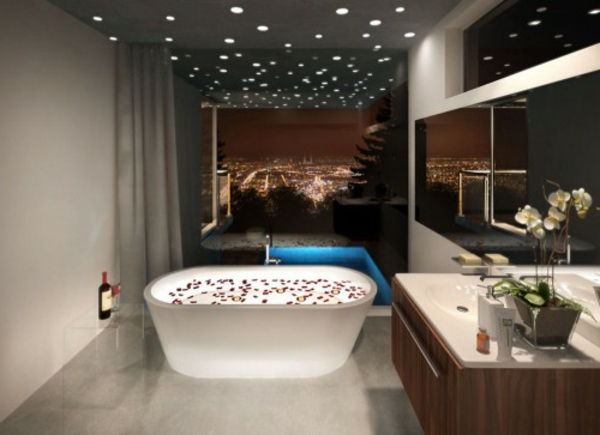 ultra-grande-interior design in bagno Deckenbeleuchtung--