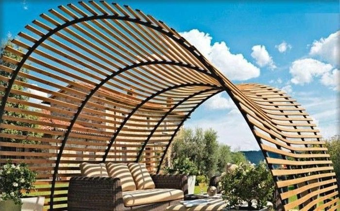 ultra-modern de design-pergolă-de-lemn-stră-design-de-terasa