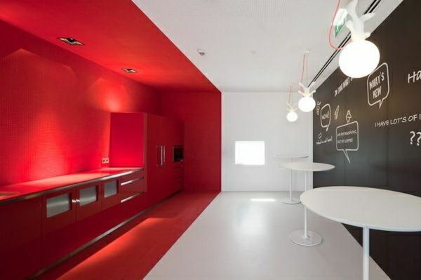 -wandgestaltung-kırmızı duvar Benzersiz-mutfak-tasarım-mutfak-set-mutfak einrichtugsideen tesis
