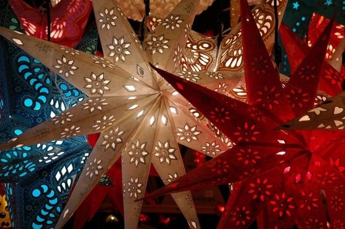ideias-muitos de artesanato únicas-Natal de luxo-estrelas