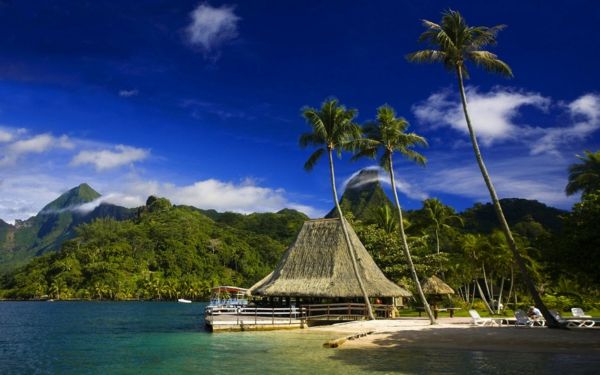 Holiday-Prancūzų Polinezija Gorgeous įvaizdį