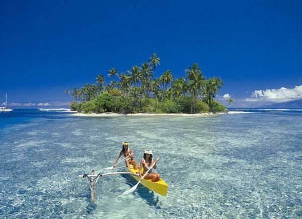 Atostogos-in-Prancūzijos Polinezija vidutines vandenyje