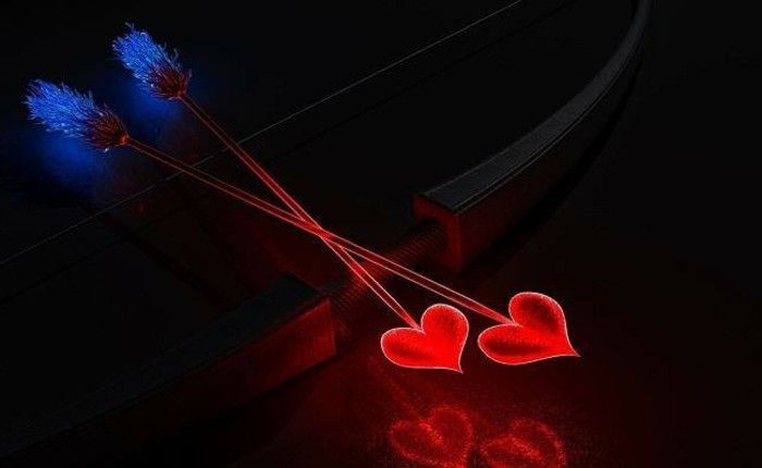 valentinovo ozadje ustvarjalni model-dva-rdeče srce