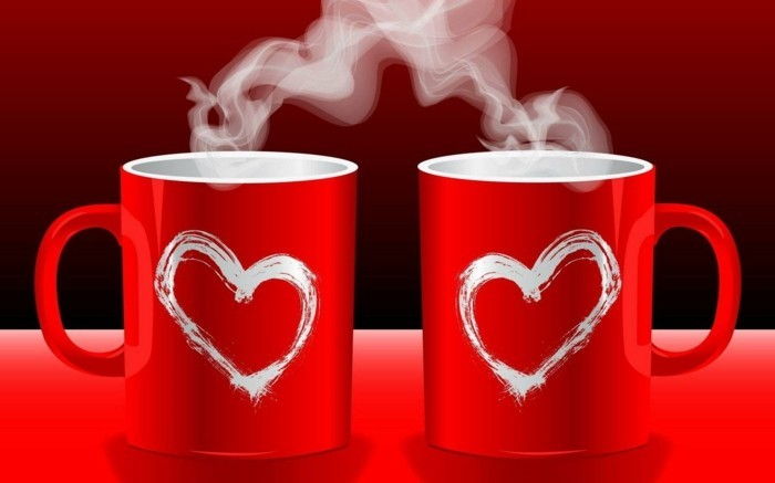 valentinovo ozadje dve lepi-rdeče-vrčkov-s-srca