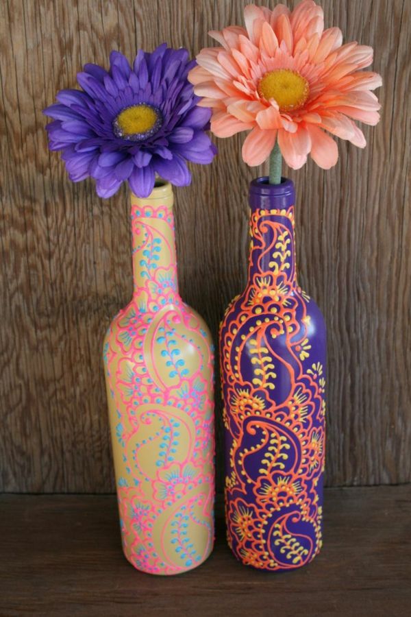 vazos papuošti-gražūs-spalvinga spalvos
