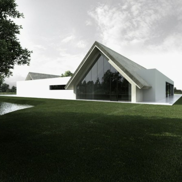şaşırtıcı bir fikir-için-minimalist mimari çatı