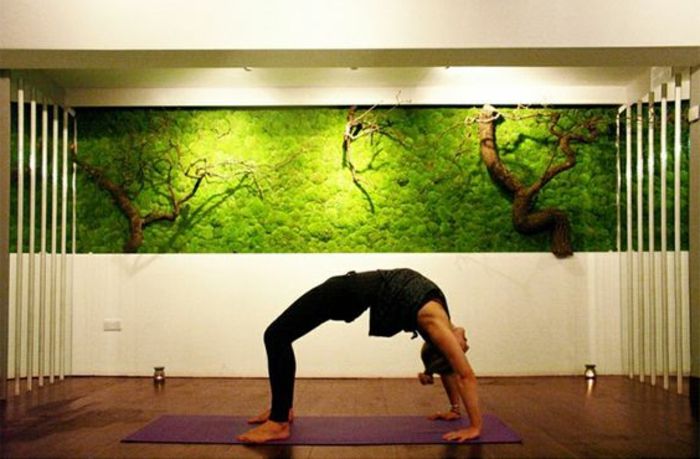 et mosfoto for mer friskhet i yoga-studioet