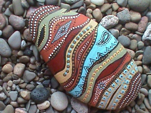 kreatívne zdobené kamene ako dekorácia-by-the-záhradné