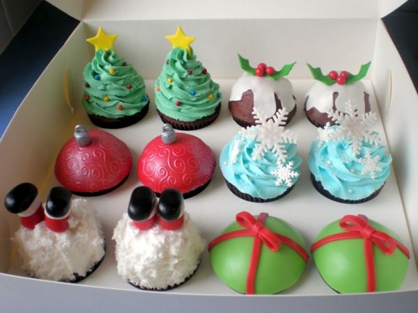 skiftande super läckra cupcakes-for-jul