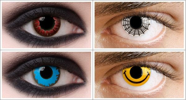Štyri tapety of-kontaktných šošoviek-for-halloween