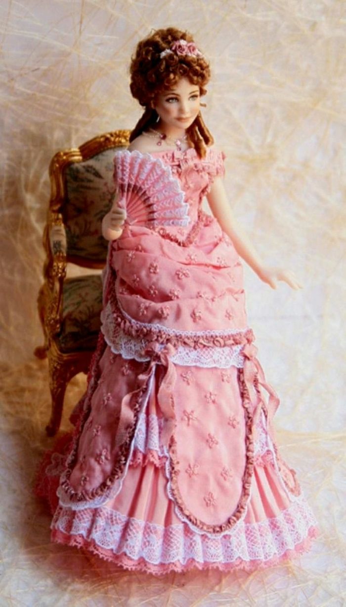 Victorian Doll pekne ružové šaty
