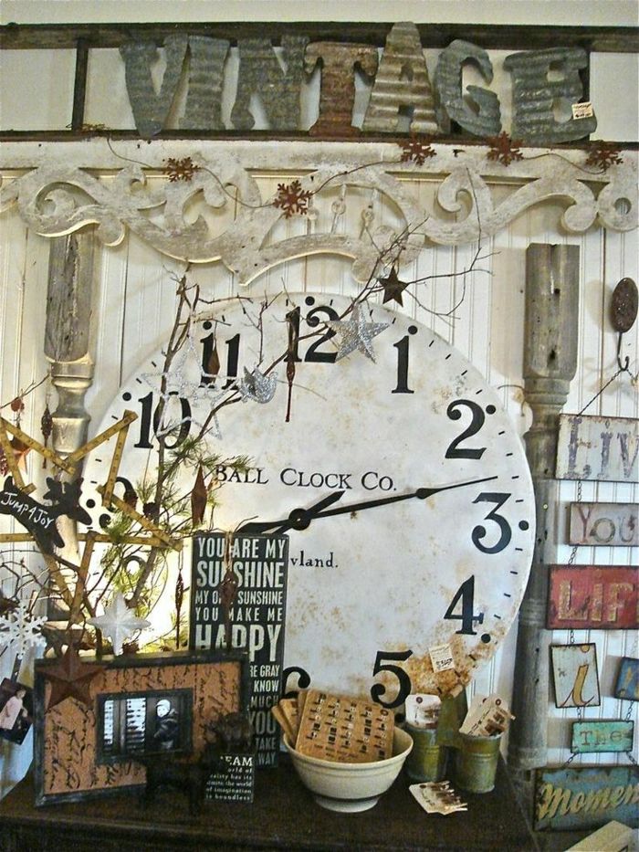 vintage zloženie-major-starej nástenné hodiny