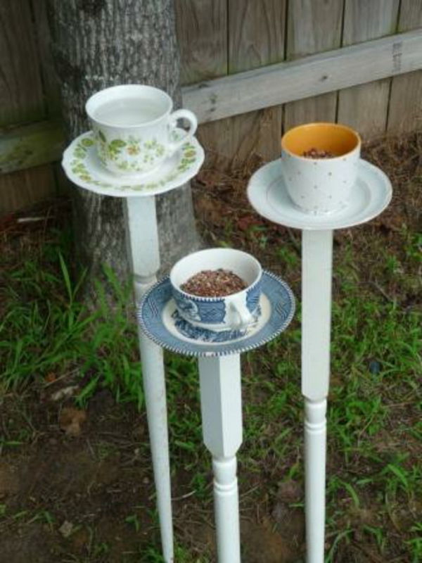 kuş evi ev planı basit çay fincanı kullanın
