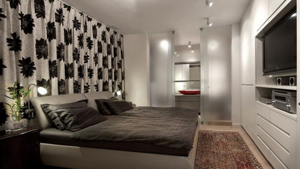 perdeler-fikirler-için-yatak-modern tasarım