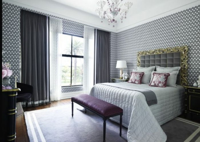pereți Styler cu-culoare negru-in-dormitoare