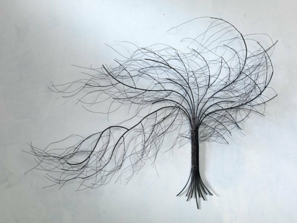 Wanddeko-från-metall-elegant-träd