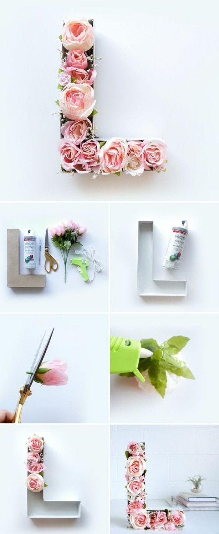 wanddeko-yourself tvorby fruhlingsdeko-Drotár-letter-to-vyzdobiť-ruža