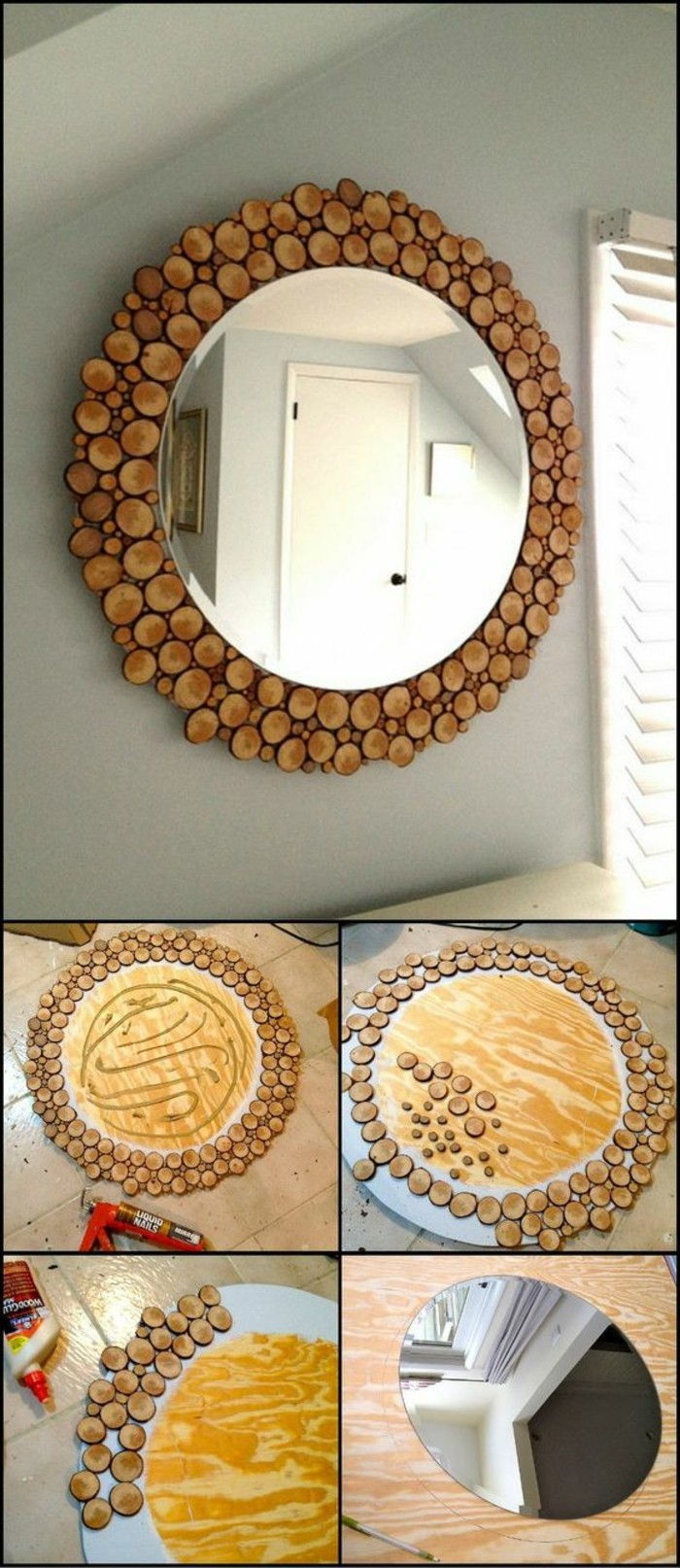Wanddeko-själv-making wohnideen trä-from-själv-göra-göra-spegelramen