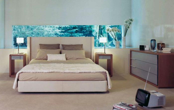 duvar rengi yatak odalı modern tasarımlı