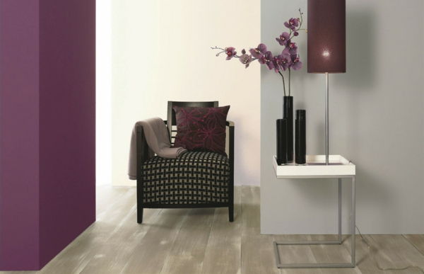nástěnná farba taupe obývacia izba - krásna