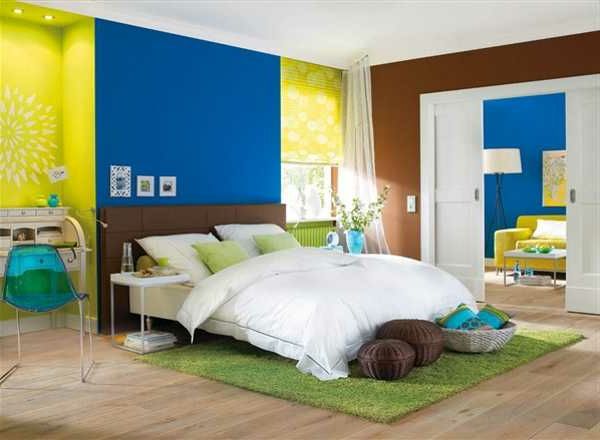 stena barvno kombinacijo rumeno-modro-2