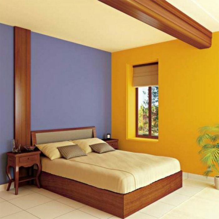 stenske barve-kombinacije-vijolični-in-oranžna-moderno-udobno-ambiente
