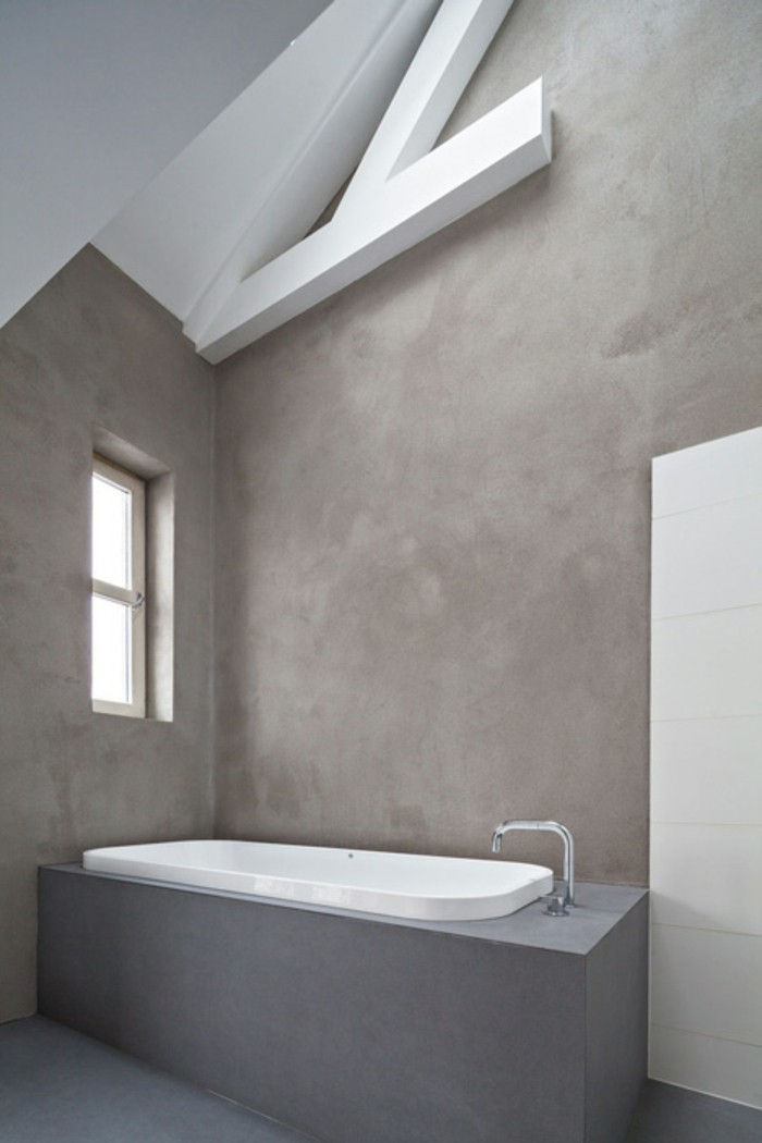 väggdesign-bad-utan-plattor-med-grå-väggar