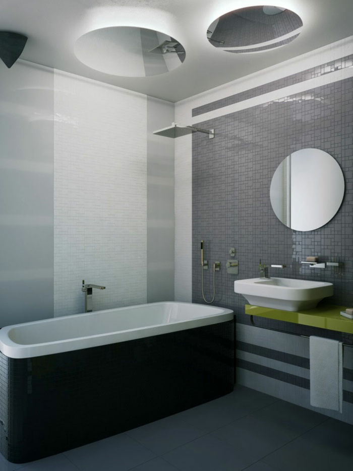 Stena Design-čierno-kúpeľňa s veľmi pekná