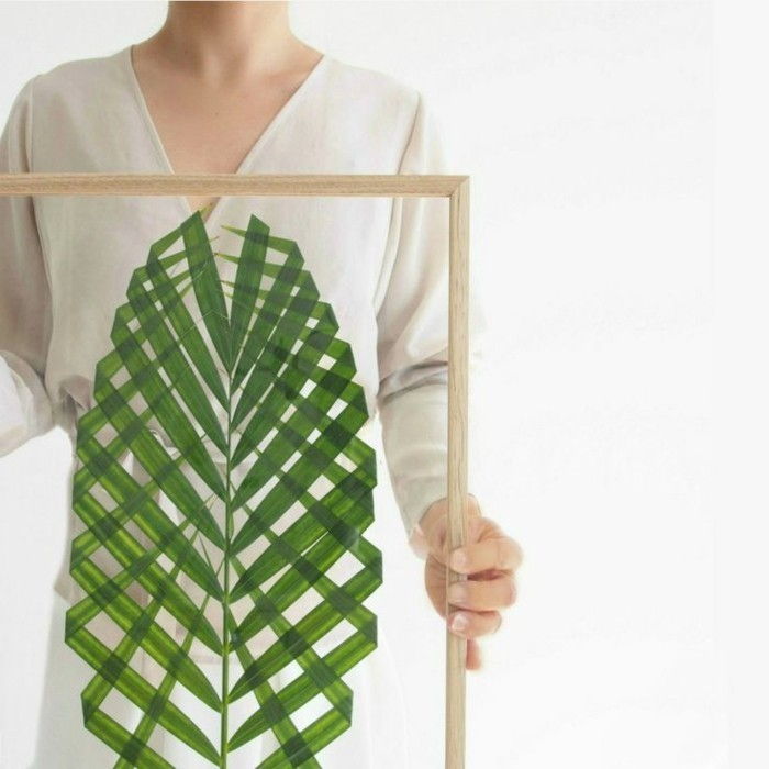 väggdesign-själv-göra-Unique-diy-deco-in-green