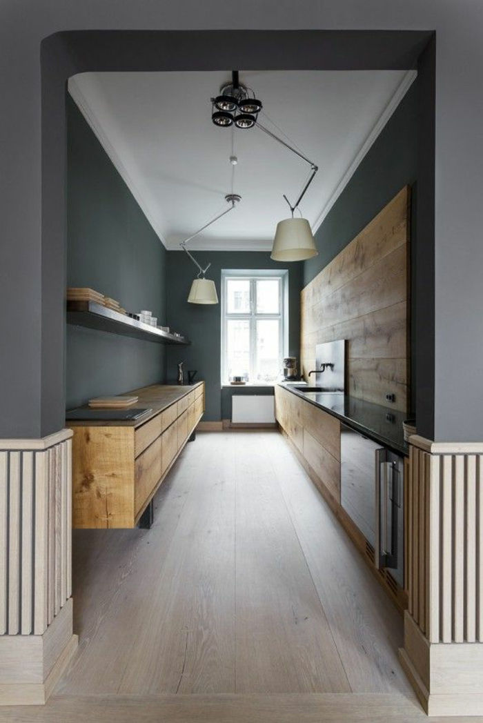 pannello a parete-da-legno-grigio-corridoio