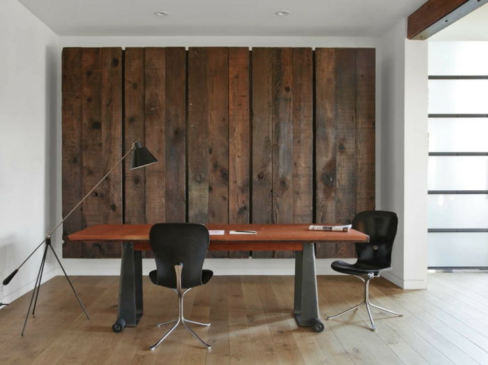 parete del pannello-da-legno-interessante-design-cooler-table