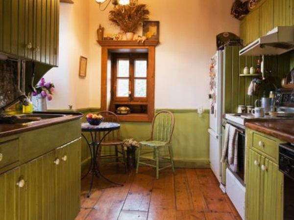 duvar panelleri-mutfak-in-country tarzı-yeşil renk