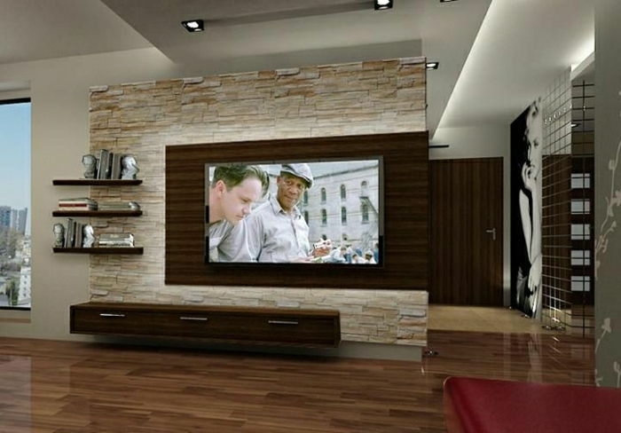 perete-panou-optica-camera de zi-mobilier-camera de zi-wall-design panoul de perete TV