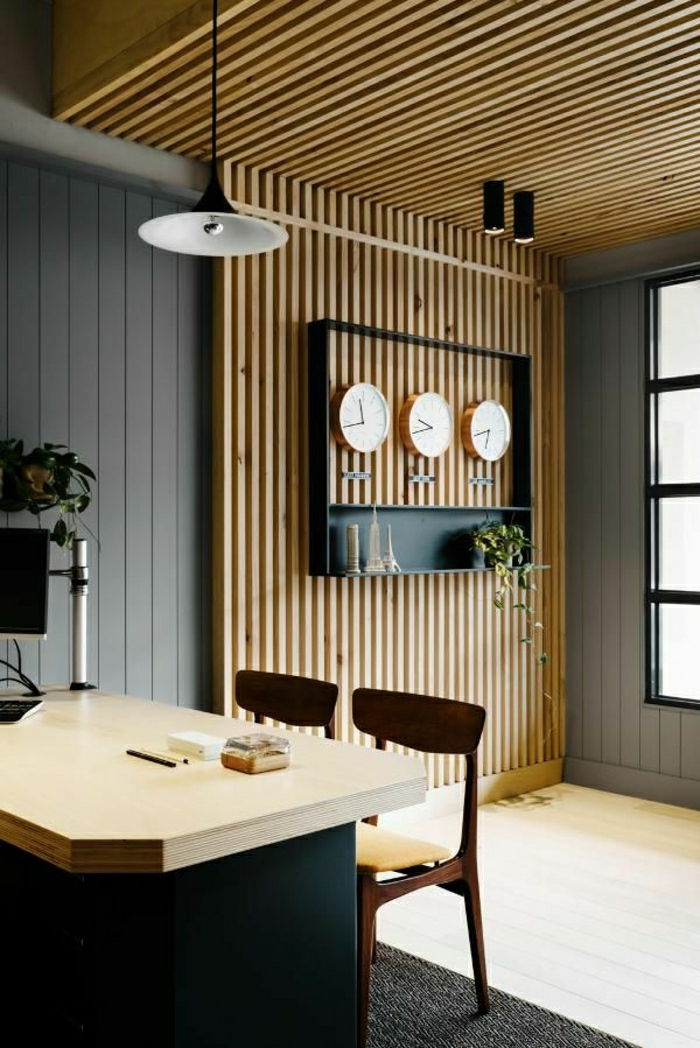 väggbeklädnad trä-interiör-modern väggkonstruktion-väggbeklädnad-inomhus