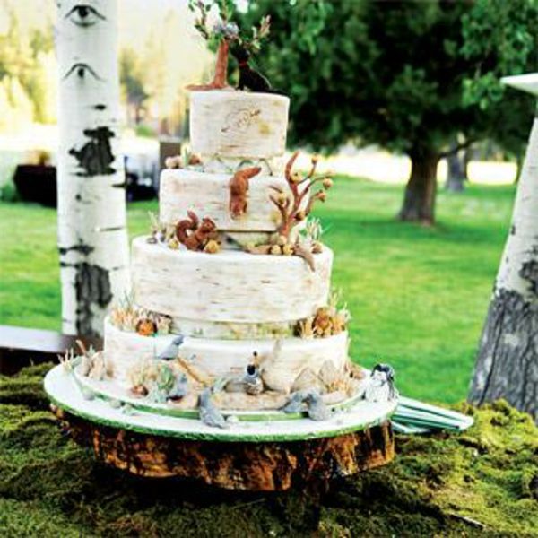 firande till träbröllopet - kakan i trädgården