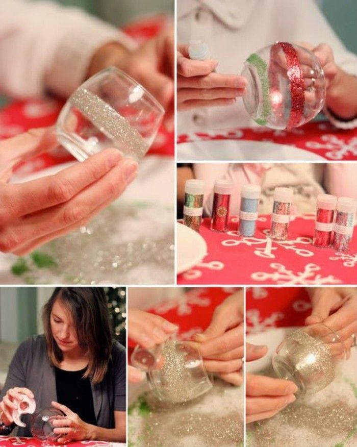 christmas decoration-selv-making weihnachtsdeko-ideer-Glaser-tinker