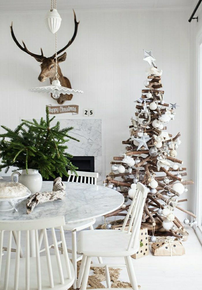 Crăciun decorare decor de masă crengi de brad vaze Fancy-Tannenbaum elemente de interior rustic