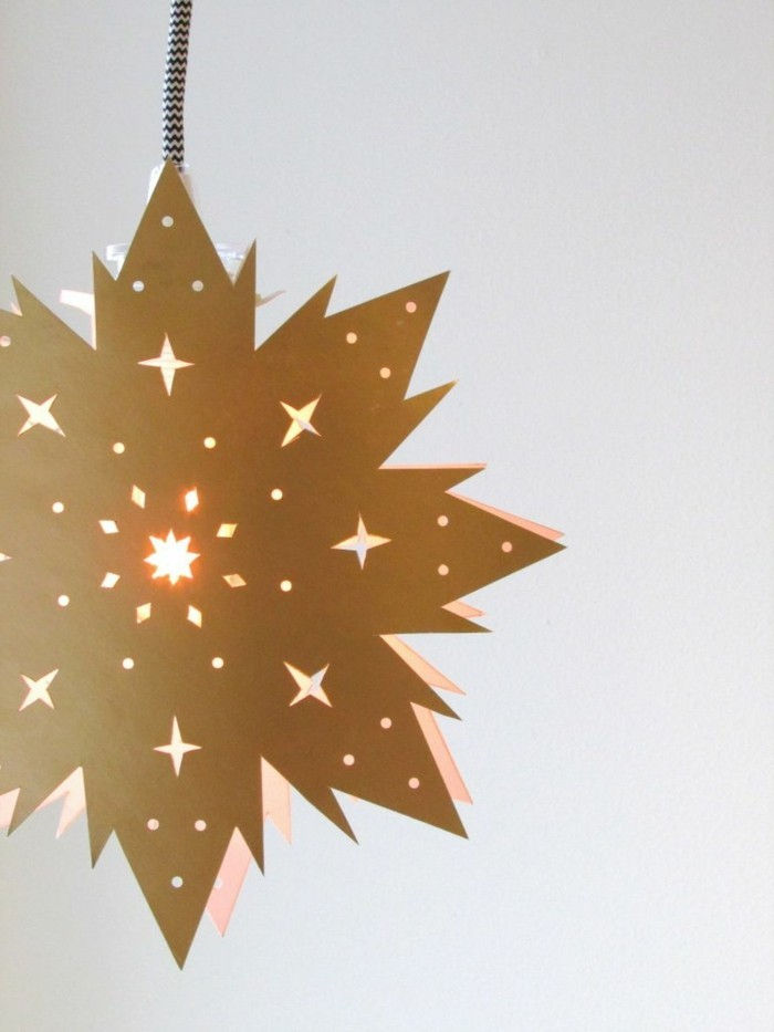 Christmas håndverket ideer-unikales-design anheng-star-of-papir