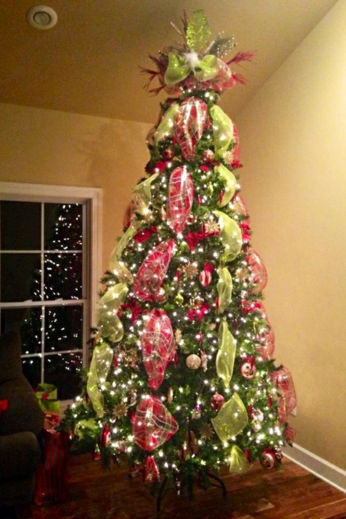julgran-dekorera-ärorika-grön-och-rött