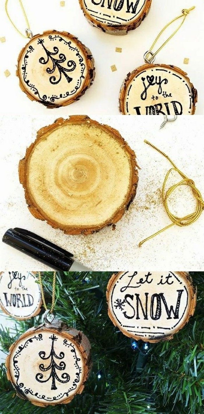 Weihnachtsdeko-of-the odun holuscheiben siyah lifli pim köknar