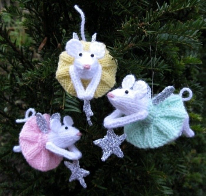 Weihnachtsdeko-tığ-üç fareleri ile-Sternen'in